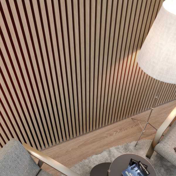 Lamele dębowe ścienne 3D