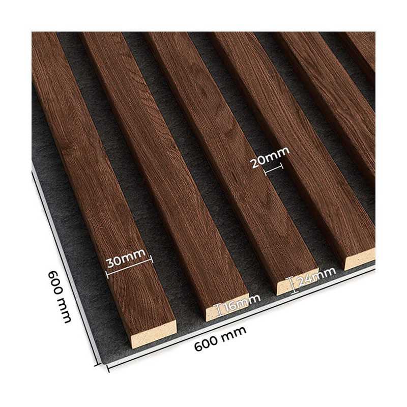 Lamele na filcu 60x60 kolor orzech