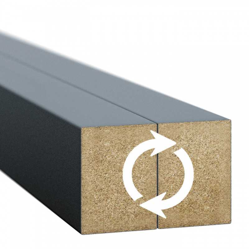 Fali lécek - antracit [30x40]