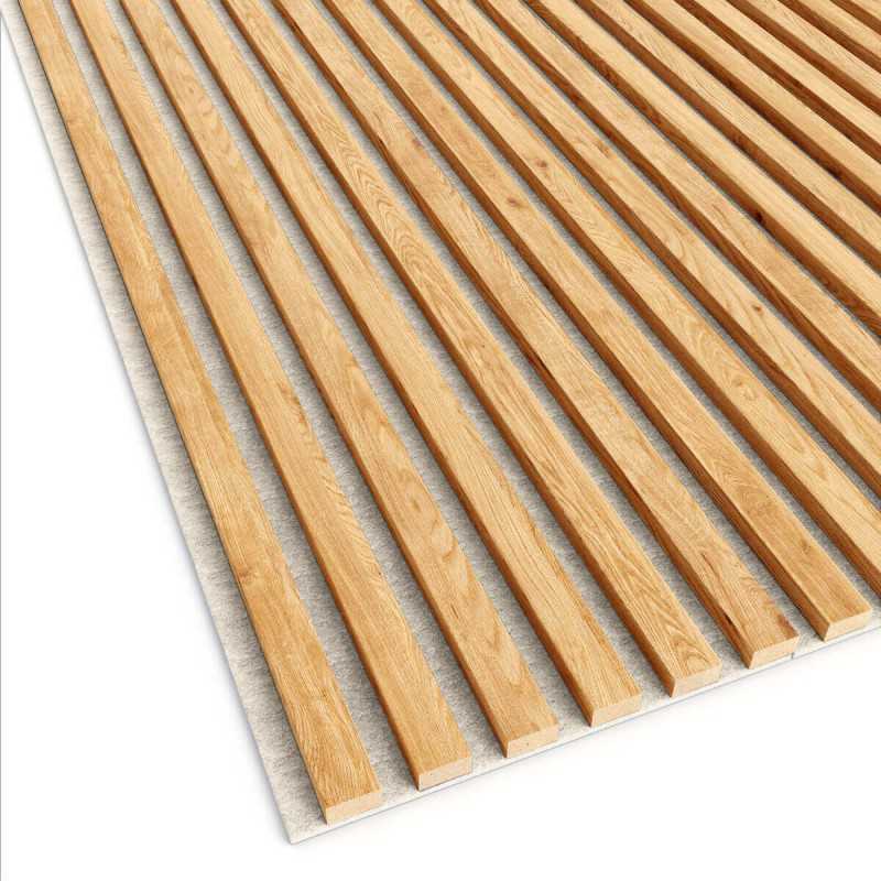 Felt acoustic panel - Natural oak