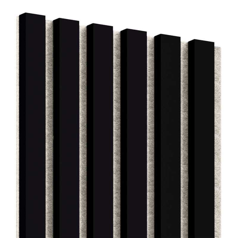 Felt acoustic panel - Black matte