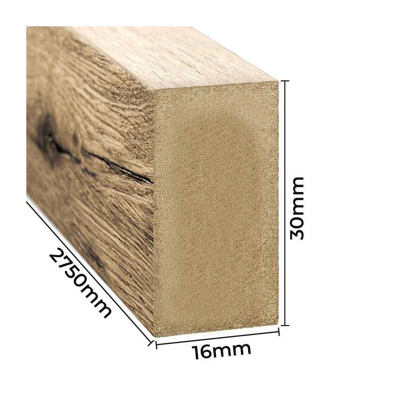 Wall slats - Wotan oak [16x30]