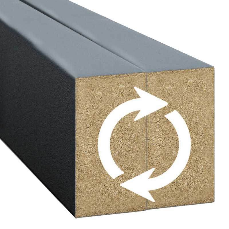 Fali lécek - Antracit [16x30]