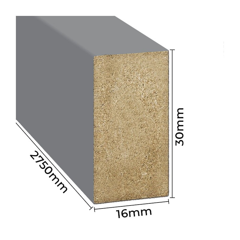 Lamellenwand MINI - Grau [16x30]
