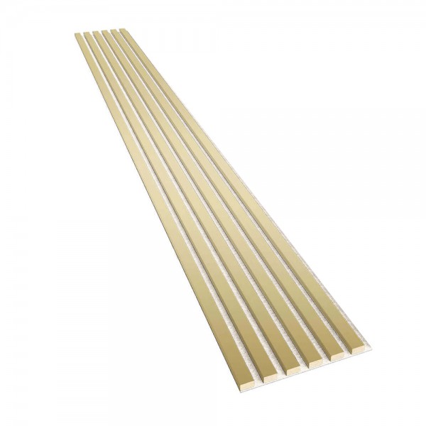 Lamele złote akustyczne na beżowym filcu