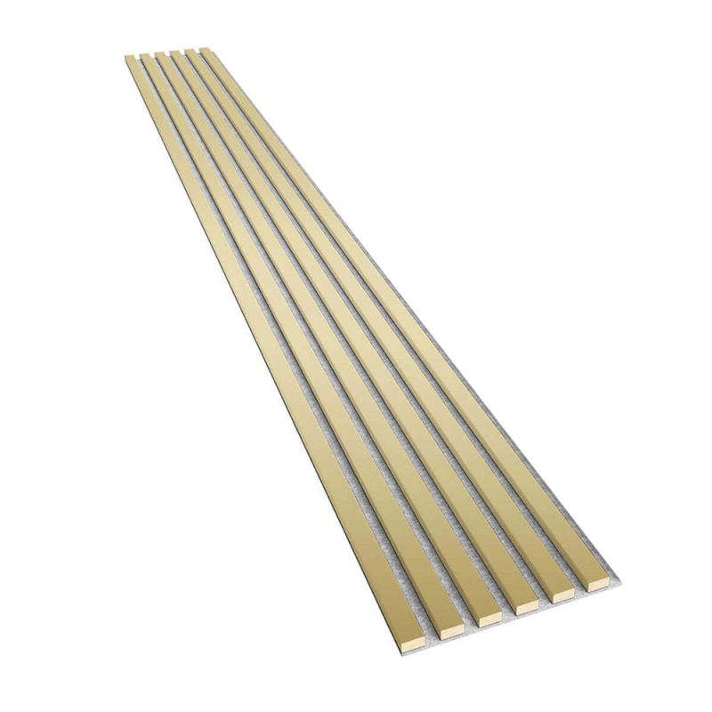 Panel na filcu - złote lamele ścienne