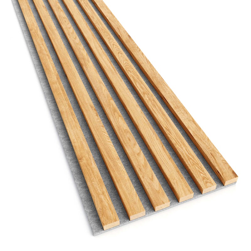Felt acoustic panel - Natural oak