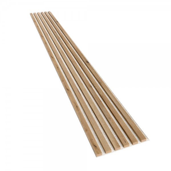 Dekoracyjny panel akustyczny na filcu - lamele dąb artisan