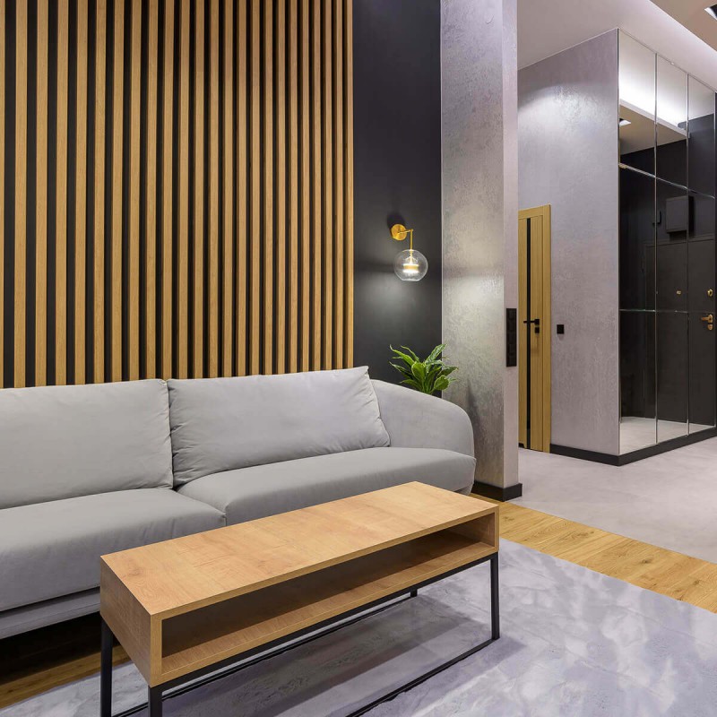 Wall laths - natural oak [30x60]