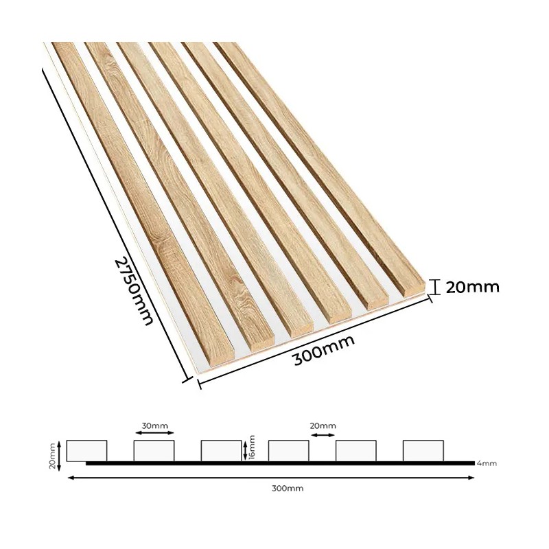 HDF board panel - Sonoma oak