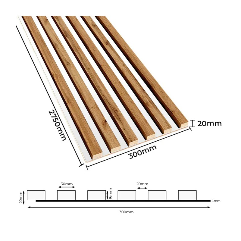 HDF board panel - Wotan oak