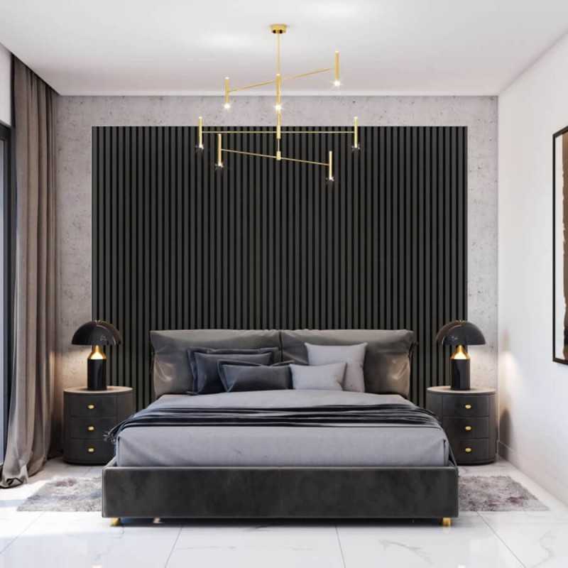 Lamellenwand - Schwarz Matt [30x40]