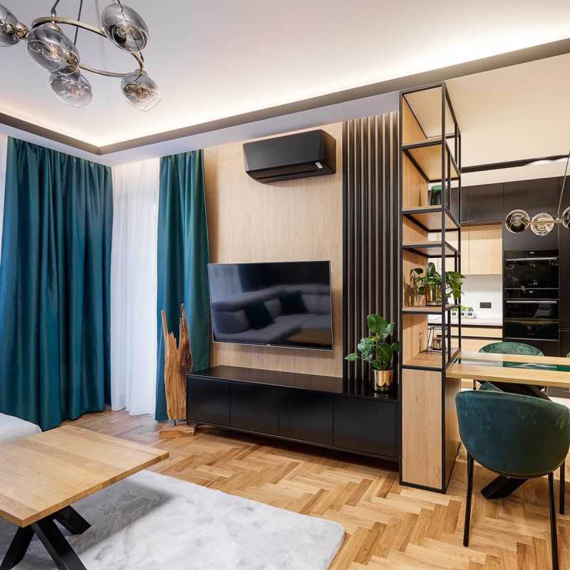 Lamellenwand - Schwarz Matt [30x40]