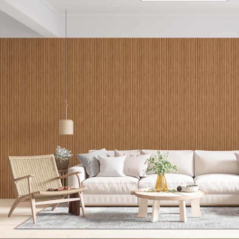 MDF fluted panel - Natural Oak