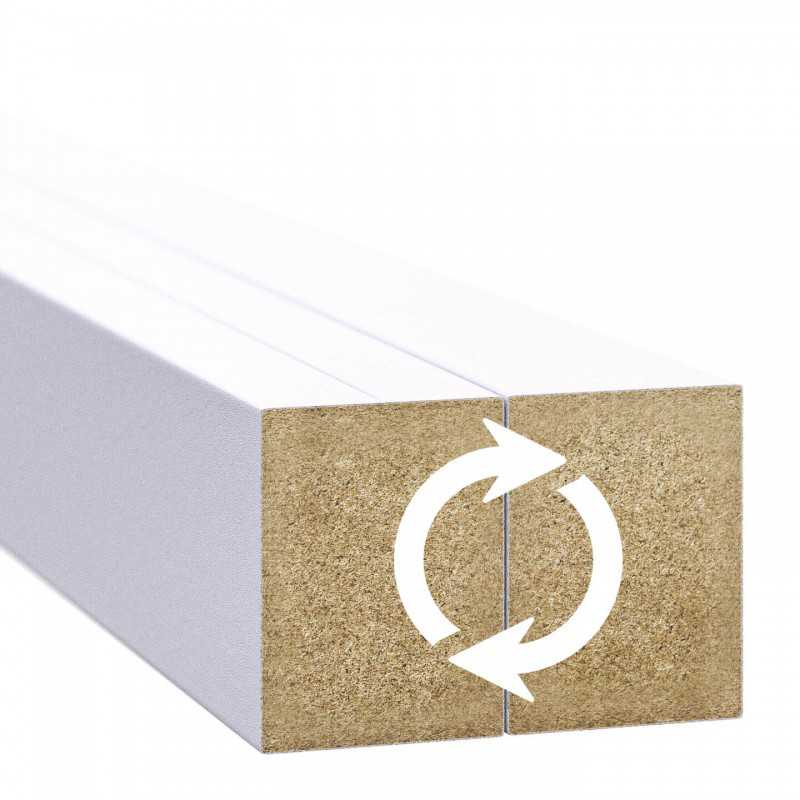 Fali lécek - fehér matt [30x40]