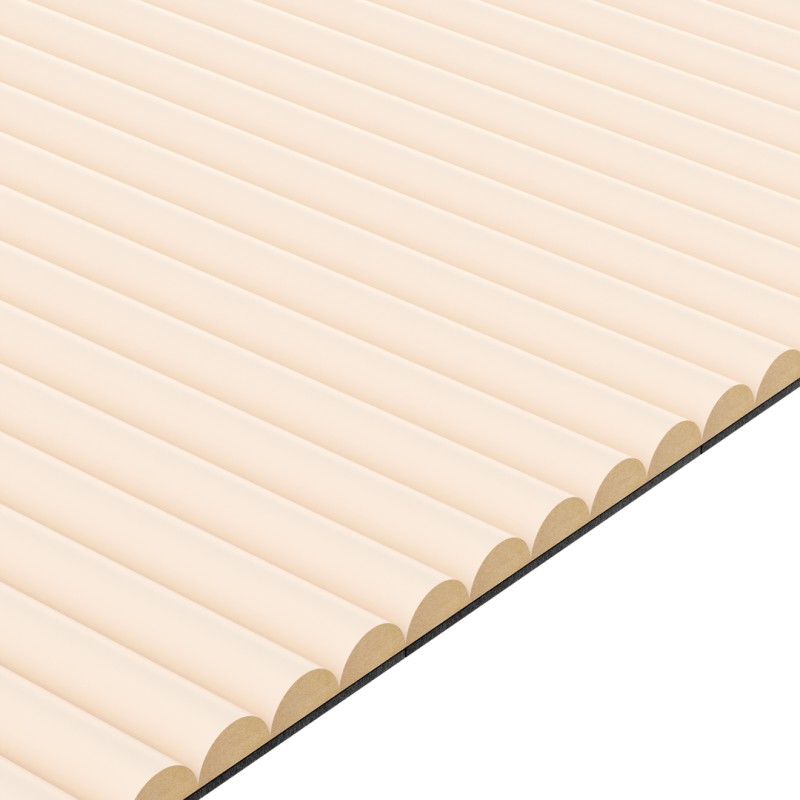 MDF fluted panel - Beige