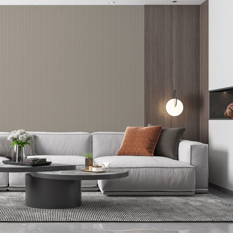 MDF fluted panel - Cashmere