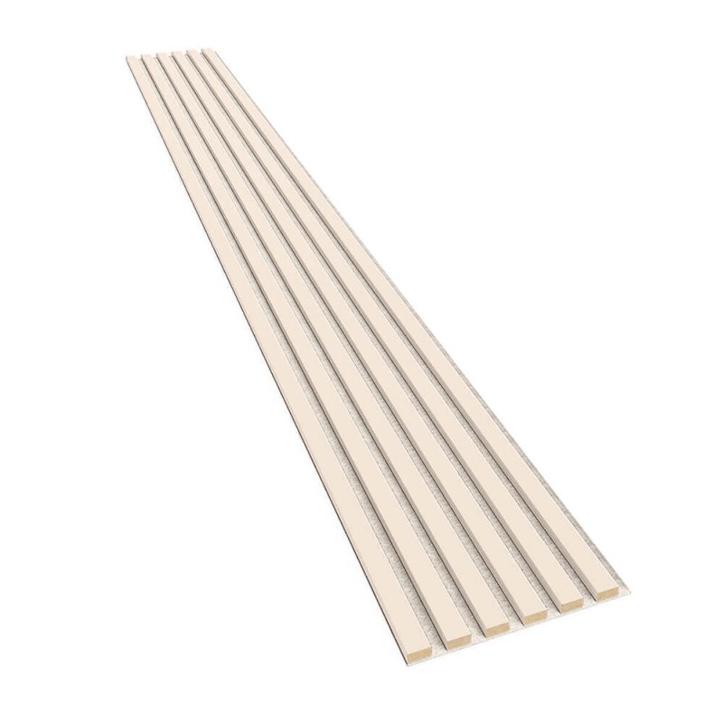 Latten auf Filz - Beige