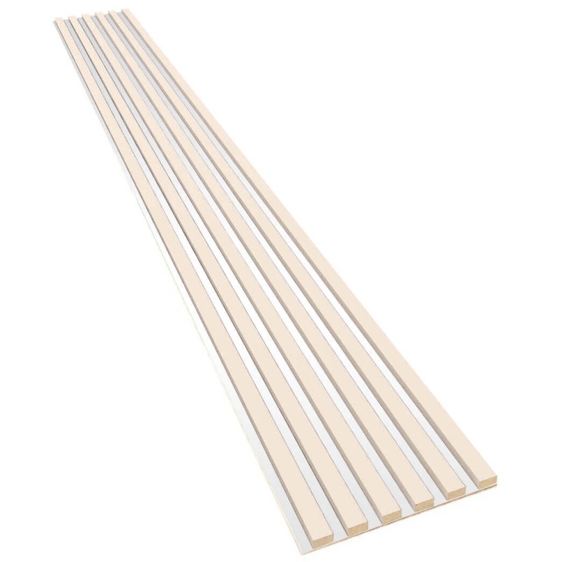 Latten auf HDF-Platte - Beige