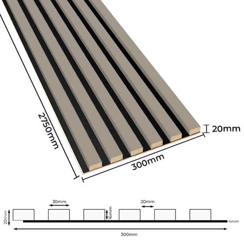 Lamellák HDF-lapra - kasmír