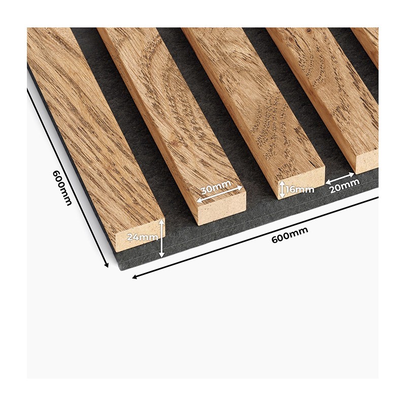 3D acoustic panel - Oak veneer