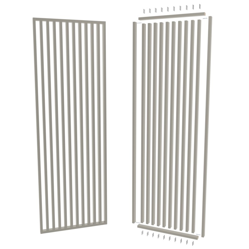 Customized slatted partition wall -...
