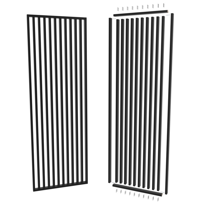 Customized slatted partition wall -...