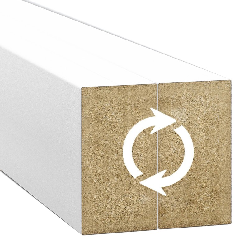 Perete lamelar personalizat - Alb...