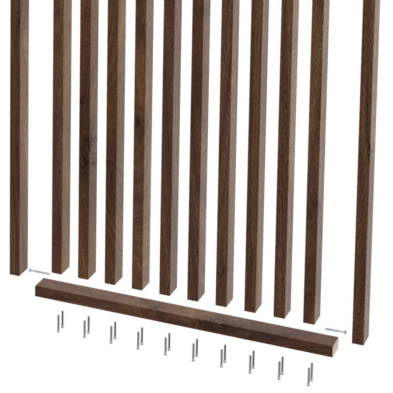 Customized slatted partition wall -...