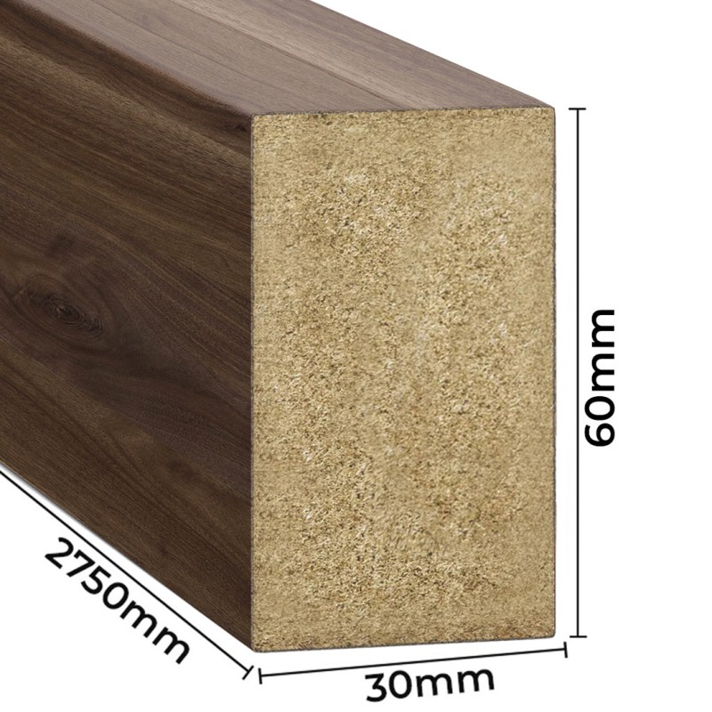 Wandlatten - Walnuss [30x60]