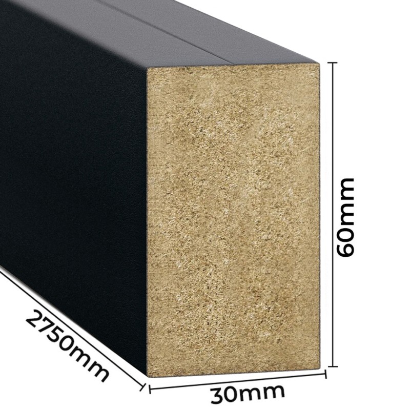 Wandlatten - Schwarz [30x60]