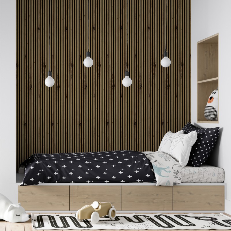 Wall slats - dark oak [30x40]