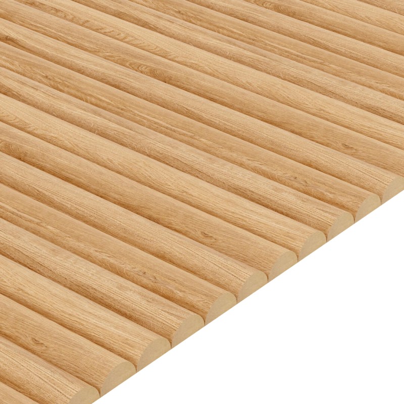 MDF-Dekor-Halbröllchen – Eiche natur