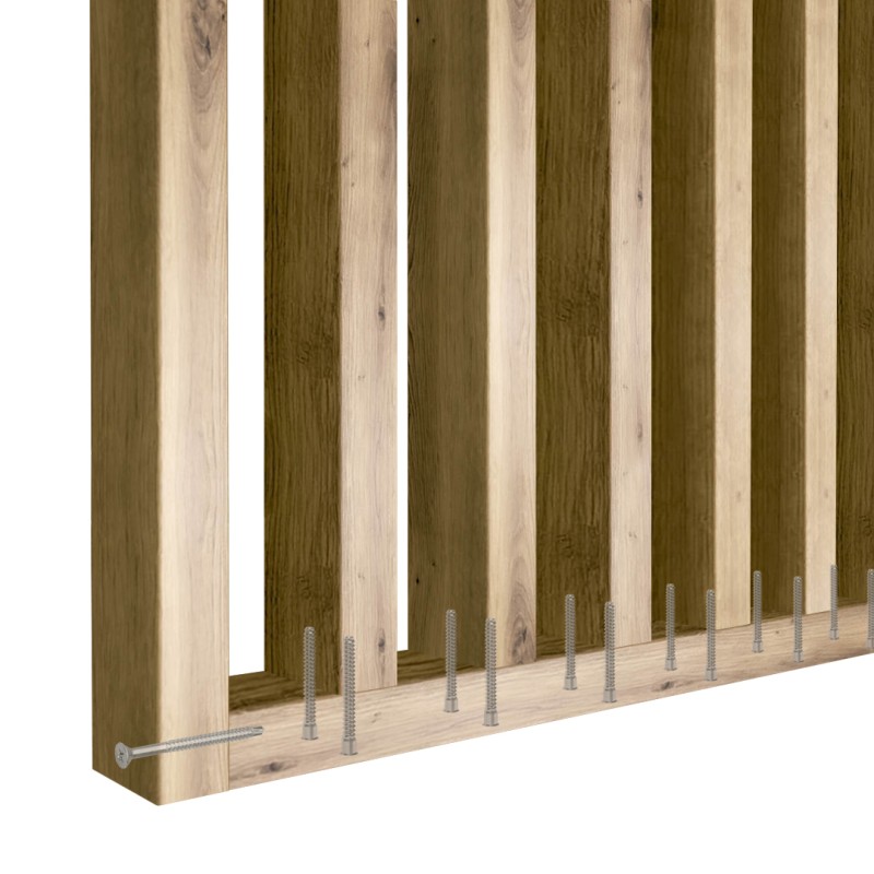 Customized slatted partition wall -...