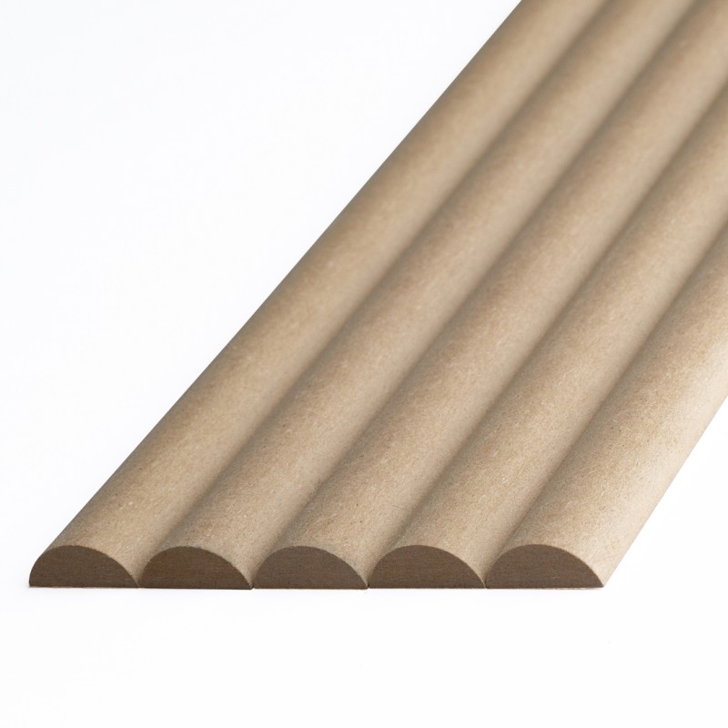 Półwałek DIY - listwa MDF na ścianę...