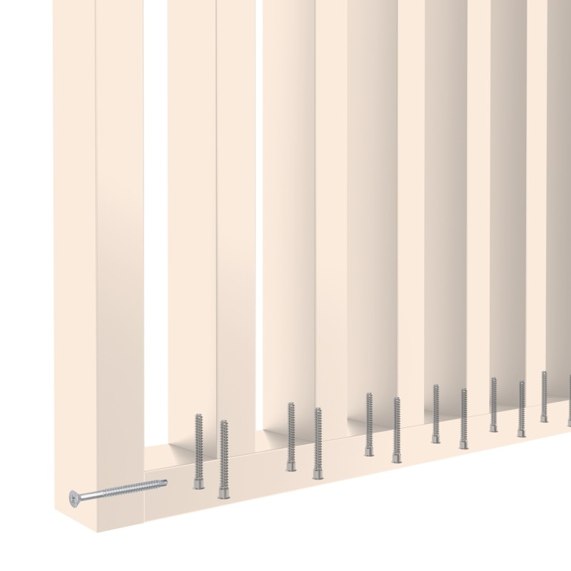 Lamellenwand nach Maß - Beige [30x60]