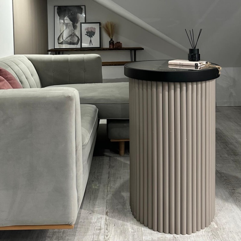 MDF fluted panel - Cashmere