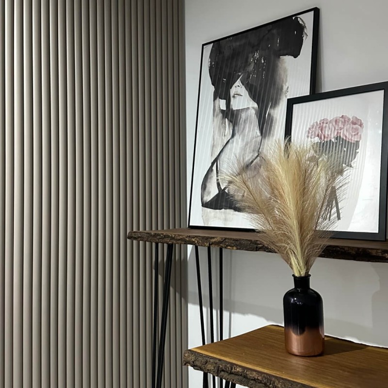 MDF fluted panel - Cashmere