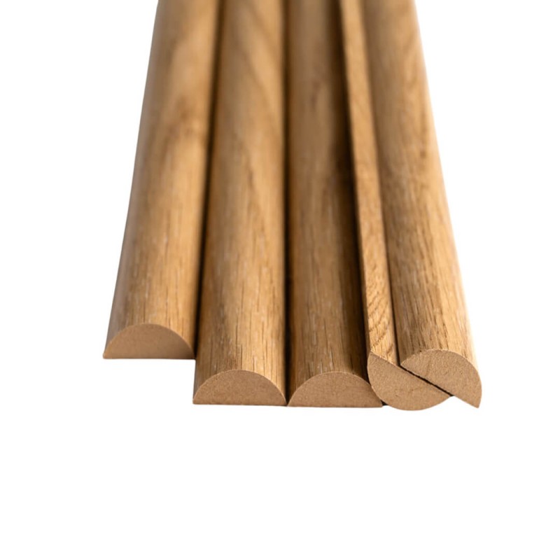 MDF-Dekor-Halbröllchen – Eiche natur