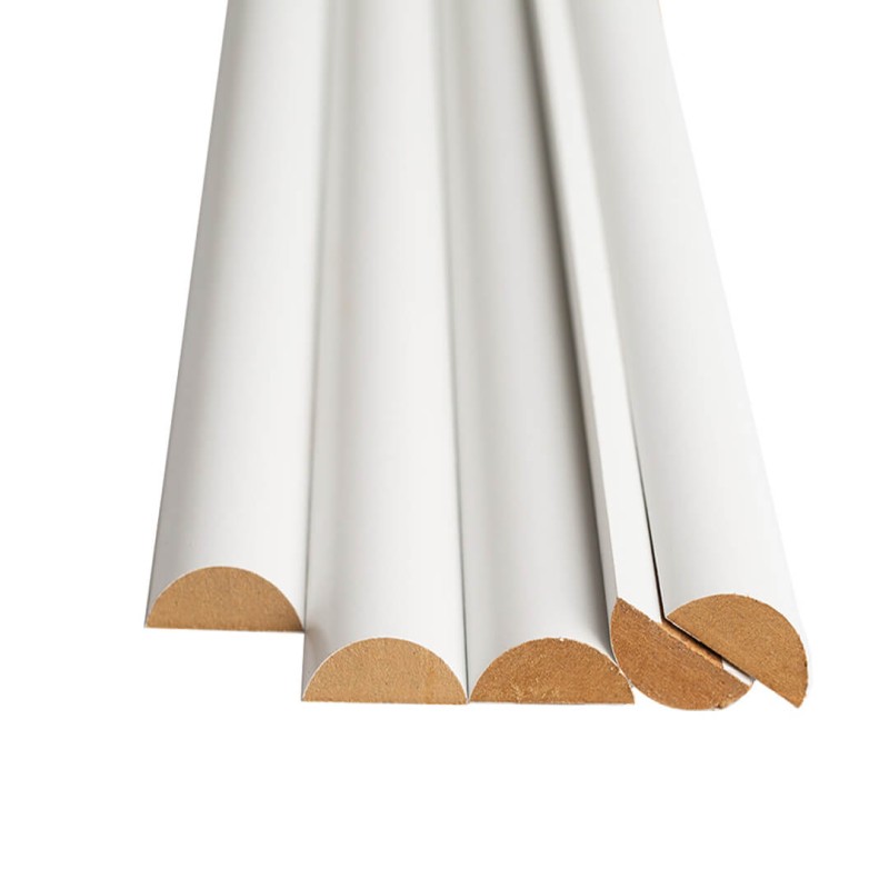 MDF decorative half-rolls - White