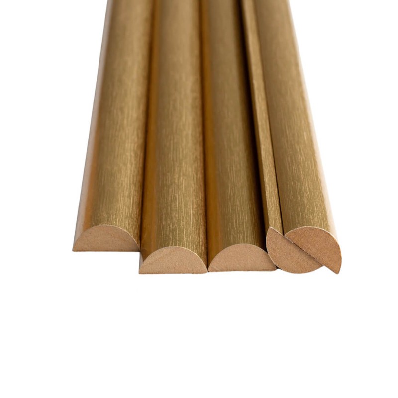 MDF-Dekor-Halbröllchen – Gold