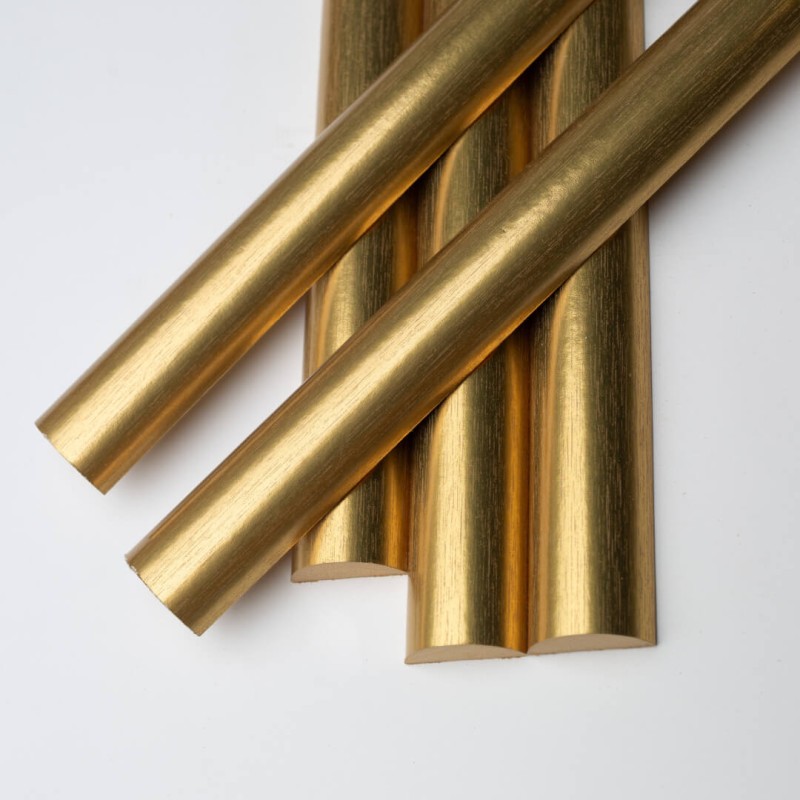 MDF-Dekor-Halbröllchen – Gold