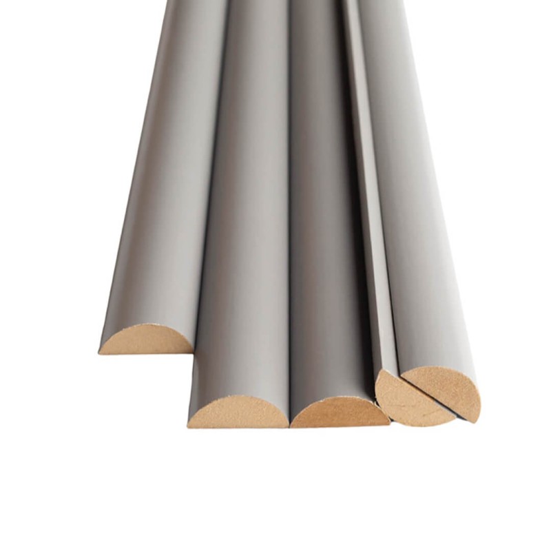 MDF decorative half-rolls - Gray