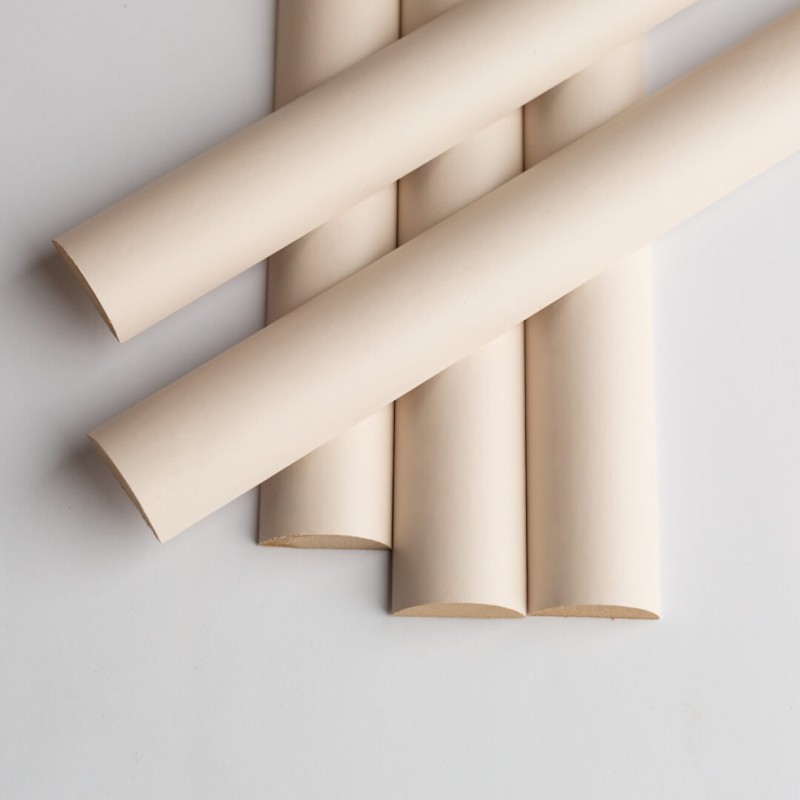 MDF-Dekor-Halbröllchen – Beige