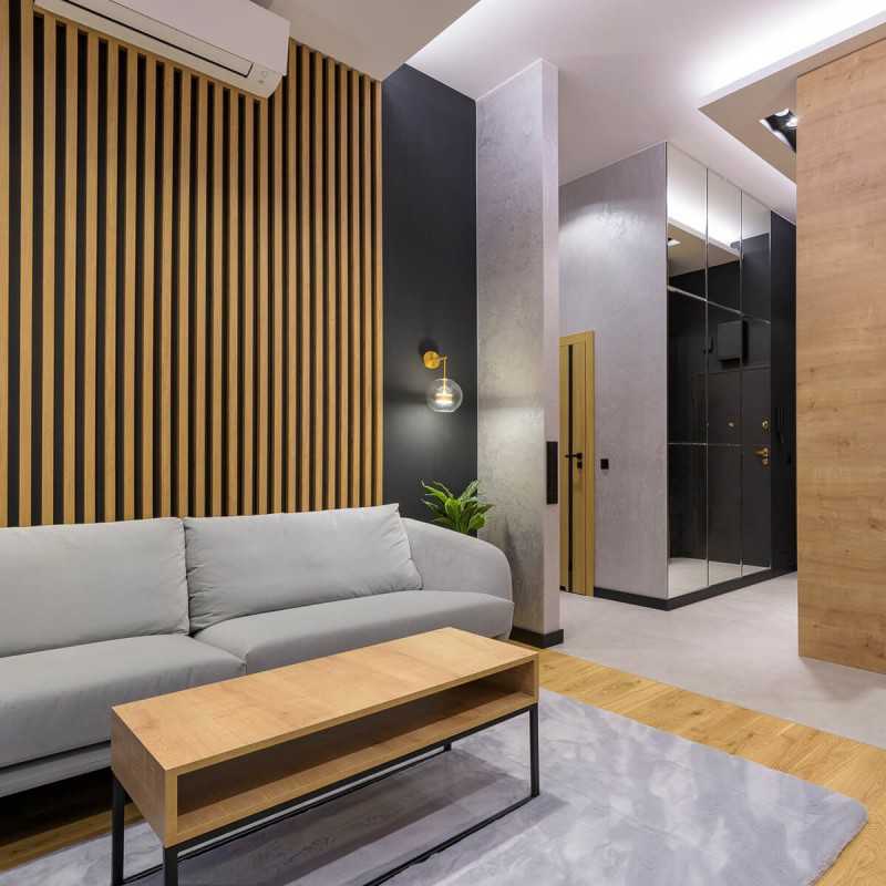 High felt acoustic panel - Natural...