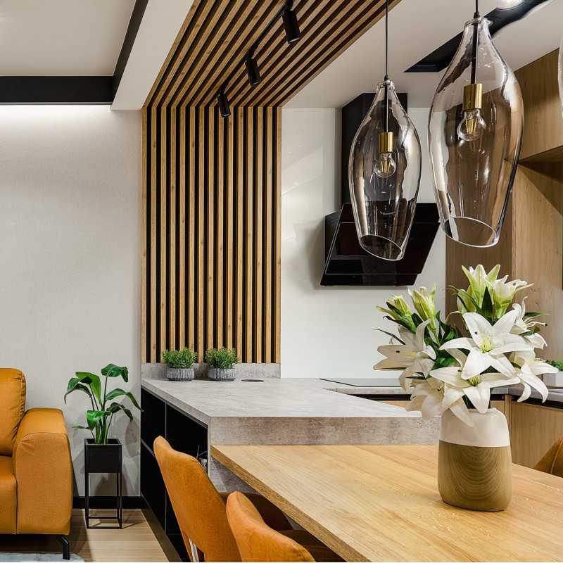 High felt acoustic panel - Natural...