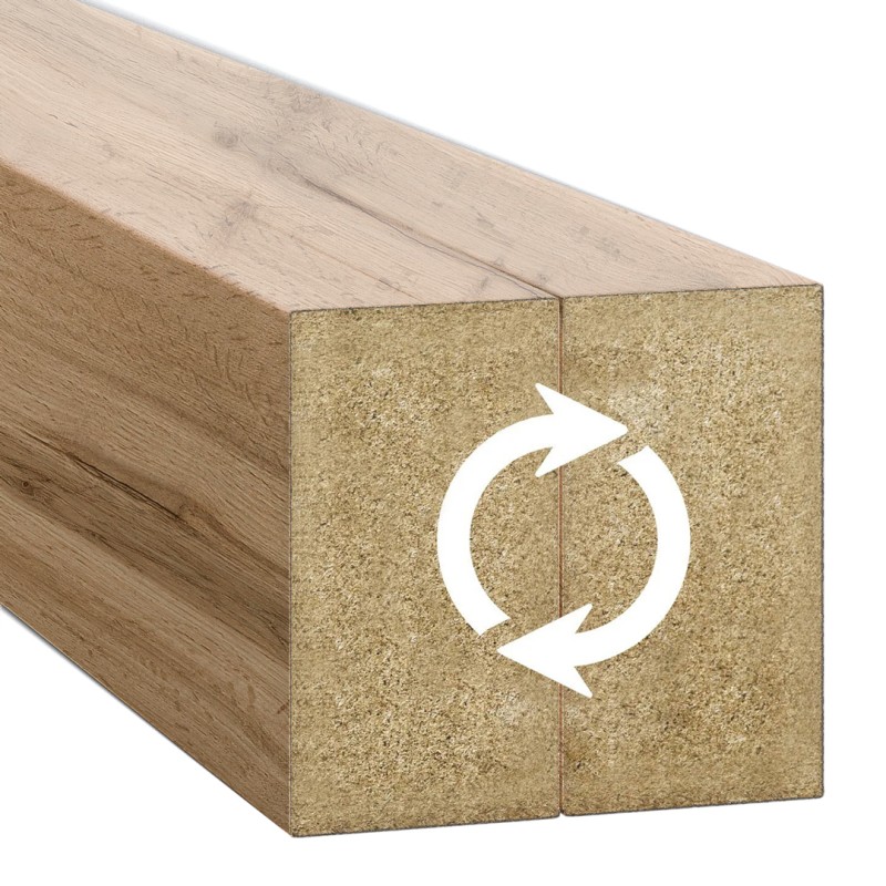 Freistehende Lamellenwand mit Sockel...