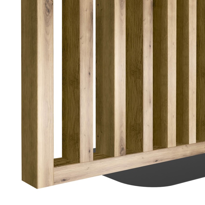 Freestanding slatted wall with base -...