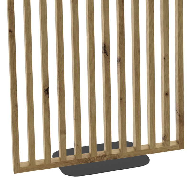 Freistehende Lamellenwand mit Sockel...