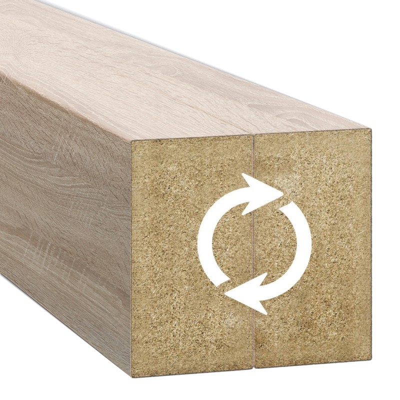 Freistehende Lamellenwand mit Sockel...